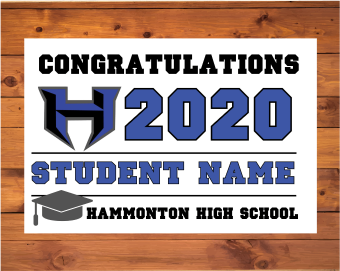 Graduation signs Hammonton