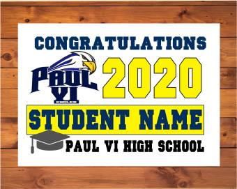 Graduation signs Paul VI