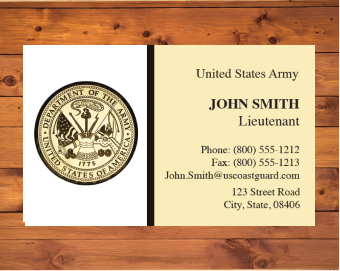 Army Business Card Army Logo - United States Army