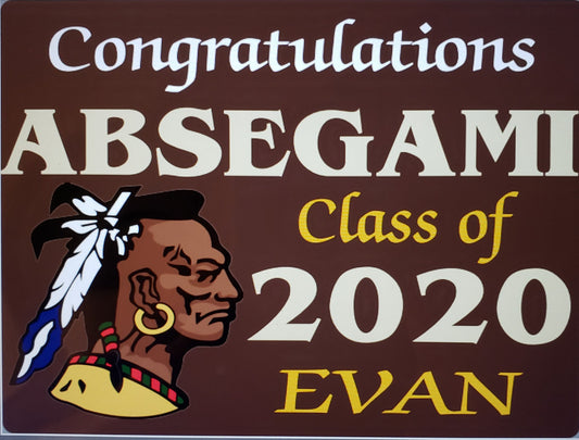 Graduation signs Absegami High School