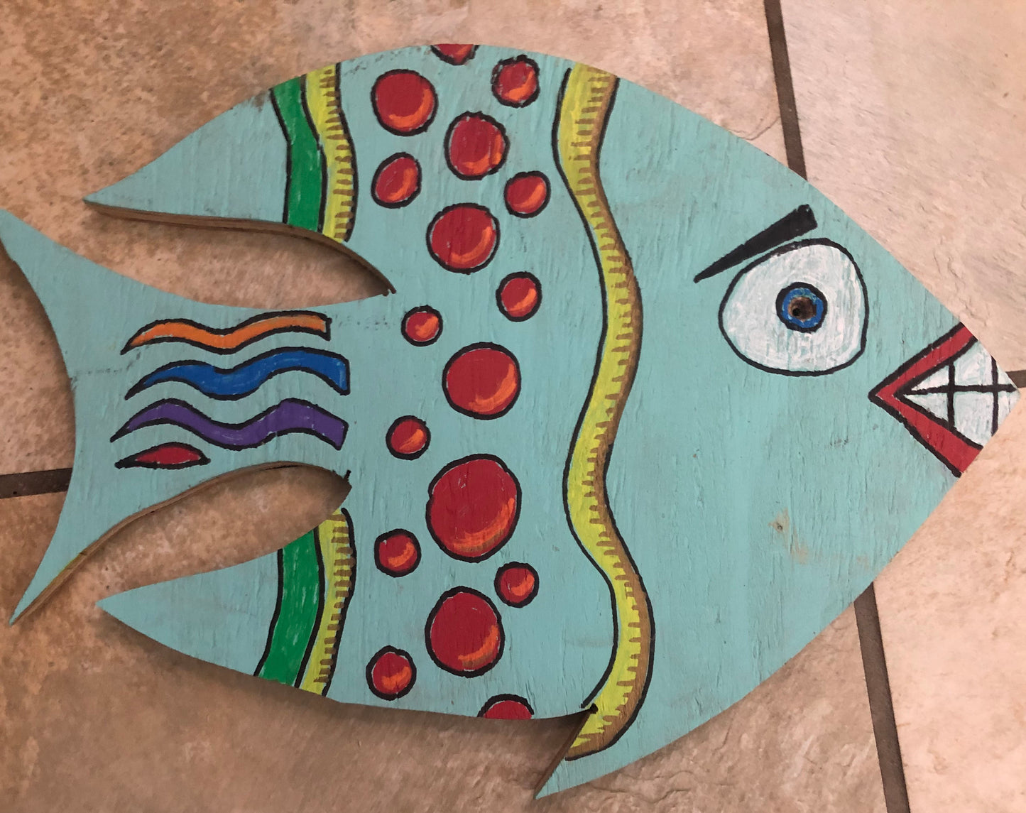 Custom Wooden Handpainted Fish