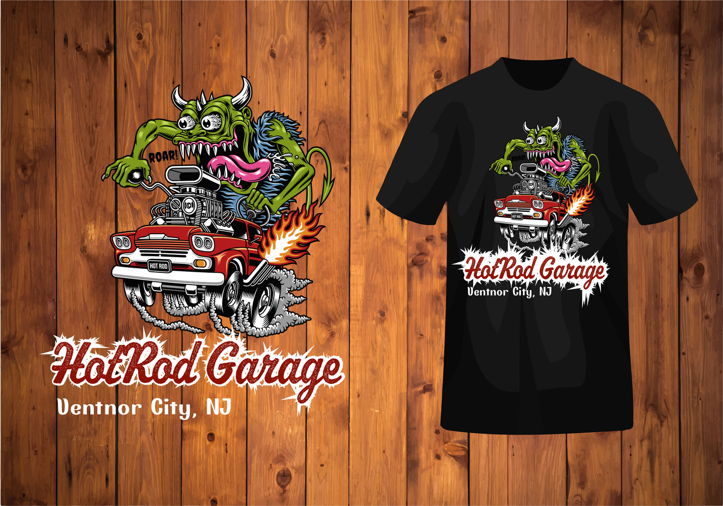 Tshirt Hot Rod Garage