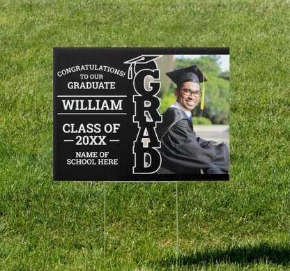 Lawn Signs - Full Color Custom Graduation Signs